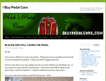 Tablet Screenshot of ibuypedalcars.com